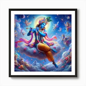 Lord Krishna 13 Art Print