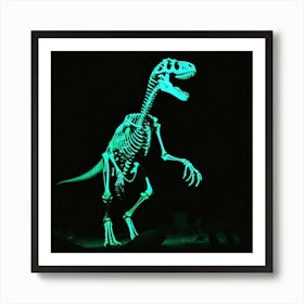 Glow In The Dark Dinosaur 1 Art Print