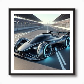 Futuristic Race Car 2 Art Print