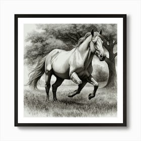 Horse Galloping 2 Art Print