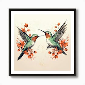 Hummingbirds Art Print