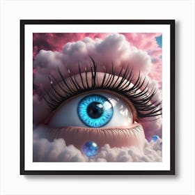 Eye In The Cloud Art Print