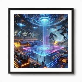 Futuristic City 20 Art Print