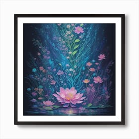 Lotus Flower 1 Art Print