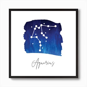 Aquarius Zodiac Art Print