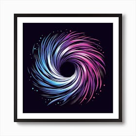 Abstract Swirl Art Print