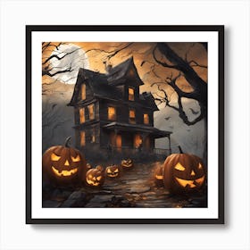 0 Pictures That Suggest Halloween To Me Esrgan V1 X2plus Art Print