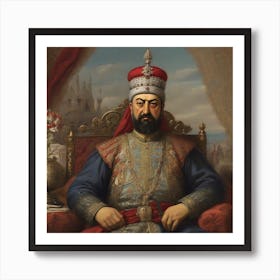 Leonardo Diffusion Xl An Imaginary Image Of The Ottoman Sultan 0 Poster