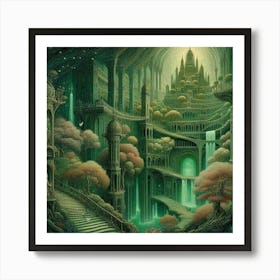 Elven City Art Print