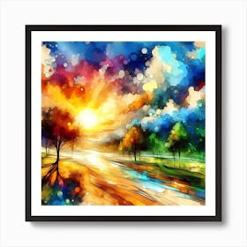 Abstract Painting 57 Art Print