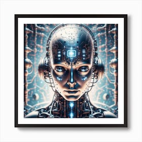 Futuristic Woman 2 Art Print