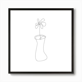 Daisy In Vase 1 Art Print