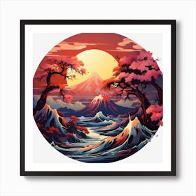 Japanese Landscape Art Print