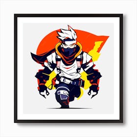 Ninja Ninja, anime print Art Print