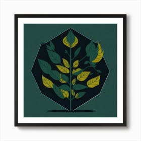 Leafy Tree Art Print