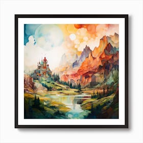 Whispers of Tuscany: Abstract Harmony Art Print