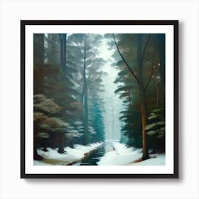 Winter Forest 3 Art Print