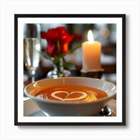 Valentines Day Tomato Soup Art Print