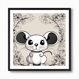 Chinese New Year Mouse Art Print