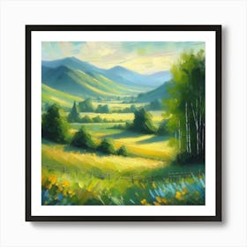 Landscape Painting 2 Art Print