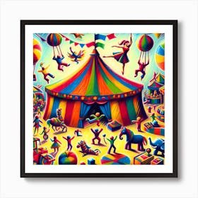 Super Kids Creativity:Circus Tent Art Print