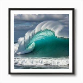 Hawaiian Wave Breaking Art Print