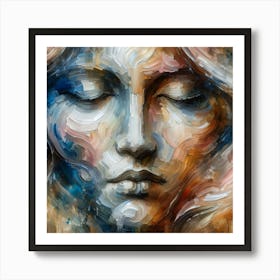 Abstract Of A Woman'S Face 2 Art Print