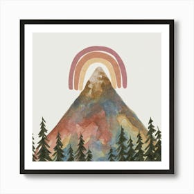 Rainbow Mountain 2 Art Print