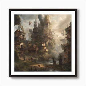 Fantasy City Art Print