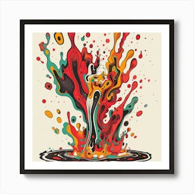 Splash Of Color 1 Art Print