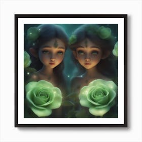 Two Fairies Art Print