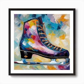 Ice Skate Art Print