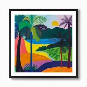 Abstract Travel Collection Sao Tome And Principe 2 Art Print