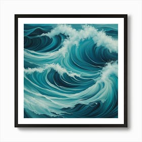 Ocean Waves 8 Art Print