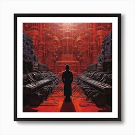 Man In The Red Coat Art Print