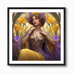 Iris in the Spring Art Print