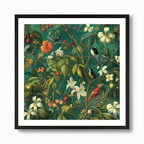 Birds In The Tree Art Art Print