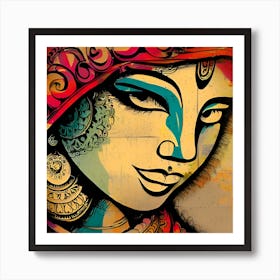 Indian Woman Art Print