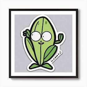 Pea Sticker Art Print