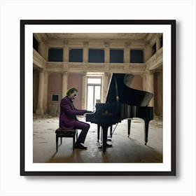 Joker At The Grand Piano Art Print