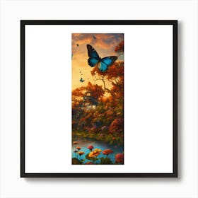 Butterfly Garden Art Print