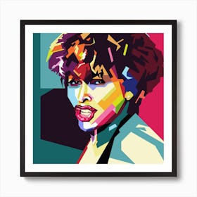 Tina Turner Pop Art WPAP Art Print
