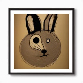 Bunny Head Art Print