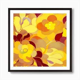 Mellow Yellow Flowers Art Print