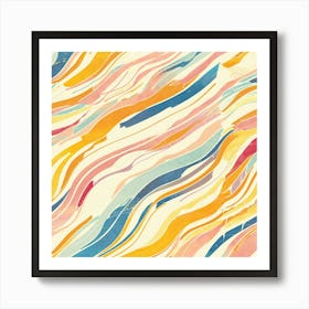 Abstract Watercolor Pattern Art Print