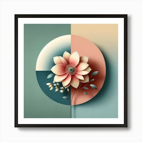 Abstract Flower 13 Art Print