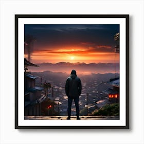 Asian Cityscape Art Print