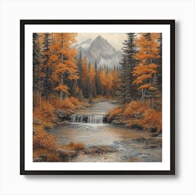 Lena1987 Secluded Alpine Lake 6 Art Print