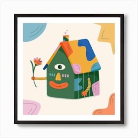 Home Square Art Print