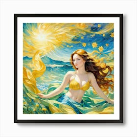 Mermaid fyjj Art Print